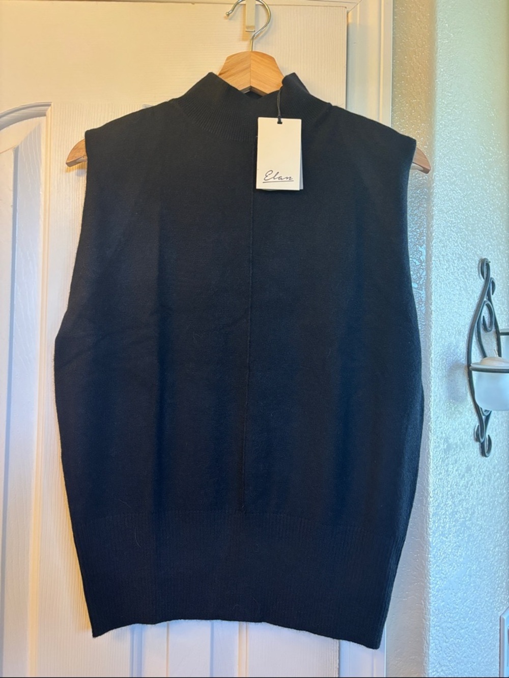 Elan Sleeveless Mock Neck Sweater Vest- NWT